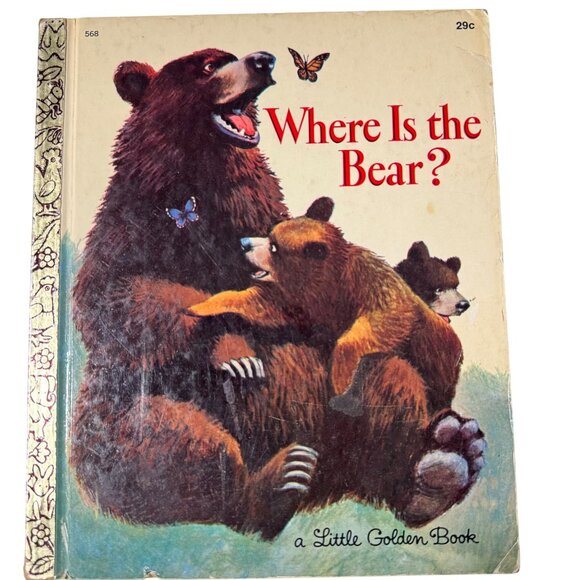 Where Is The Bear? 1st Ed A Betty Hubka Little Golden Book 1967 Golden Press LGB - Picture 1 of 16